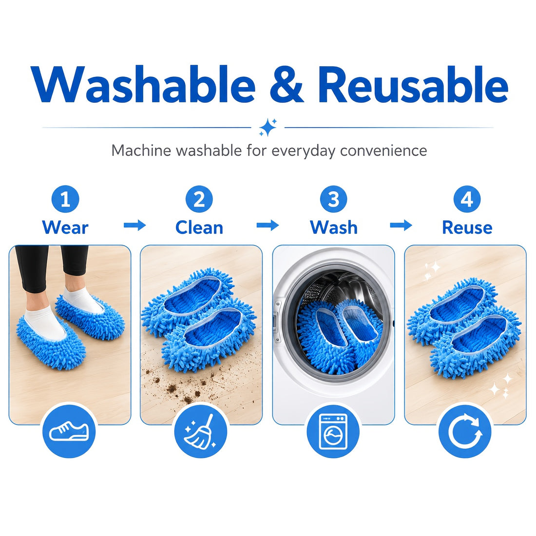 ultra cleaning house blue mop slippers floor