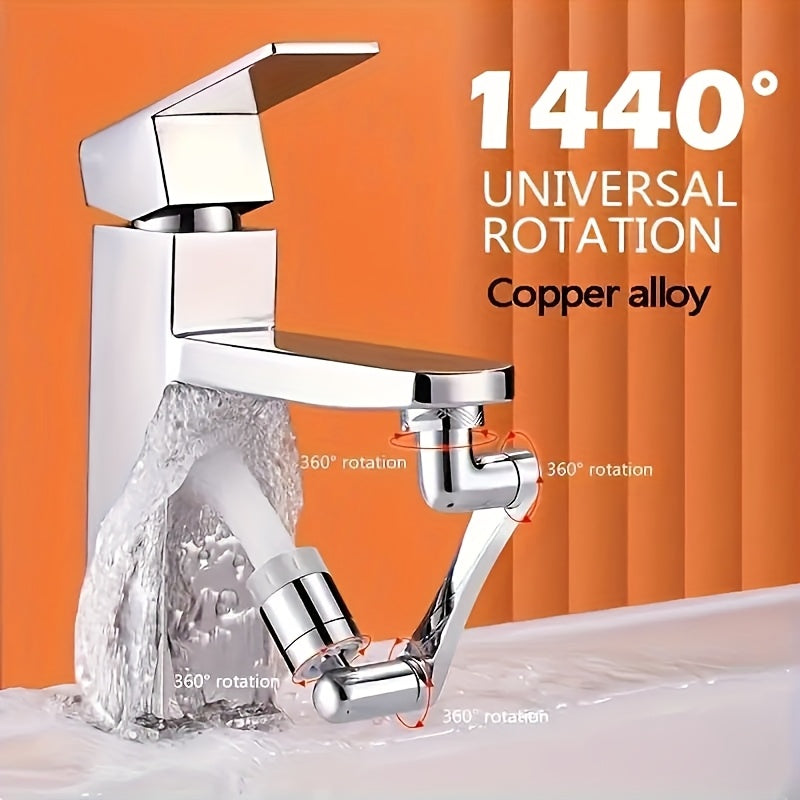 1pc 1440 swivel spray head chrome abs material smooth