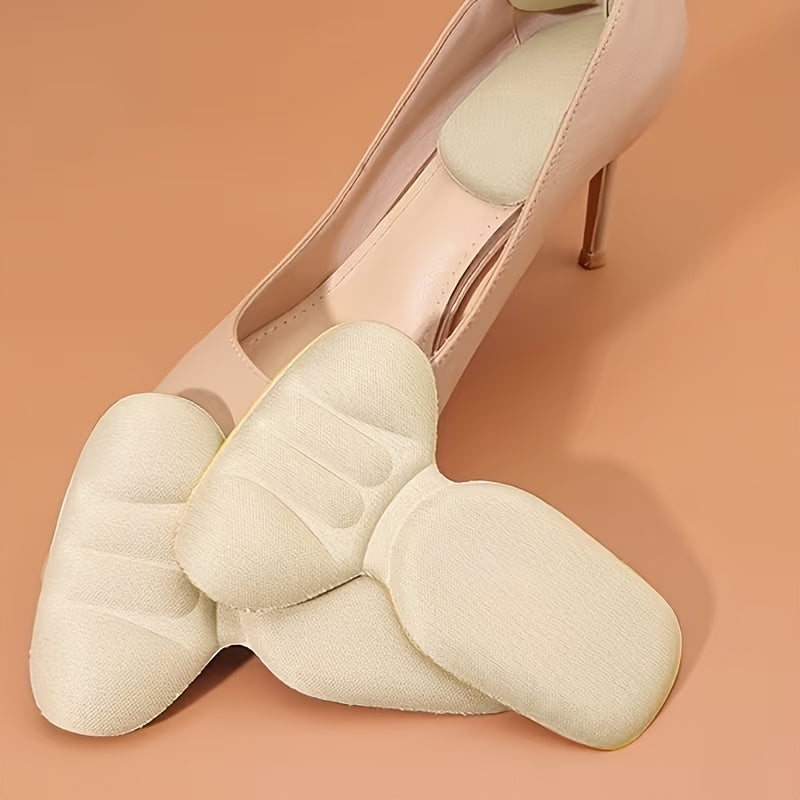 1 in 1 t shaped heel pads womens soft foam insoles