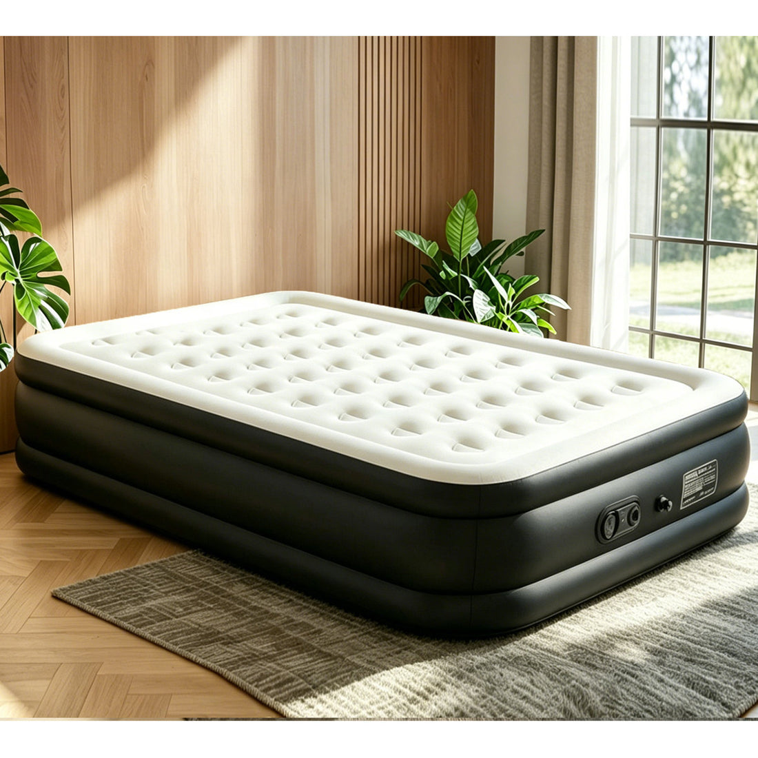 Air Mattress with Built in Pump, Raised Inflatable Blow Up Mattress, Upgraded Surface Portable Bed for Home, Camping