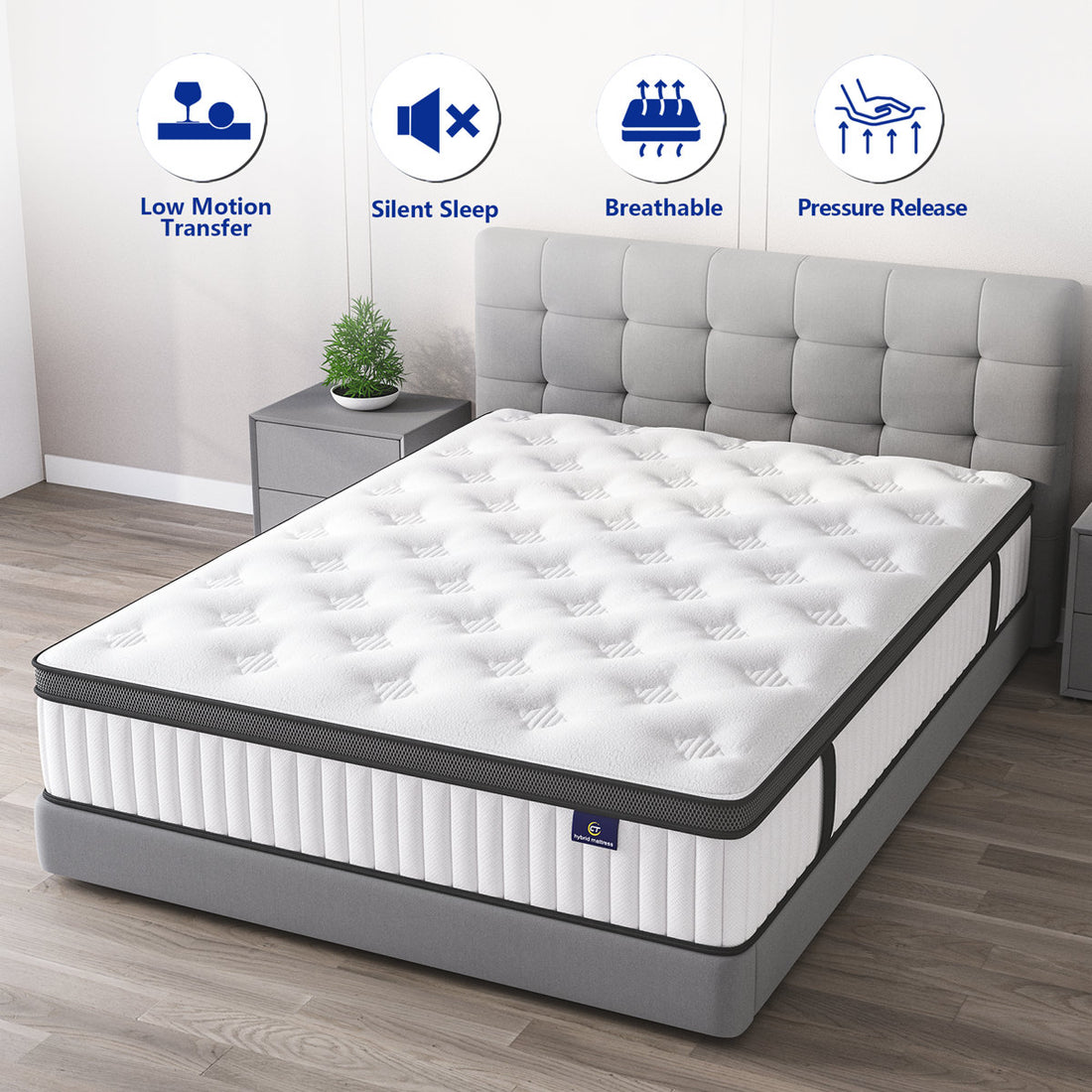 Alwyn Home 12” Memory Foam Hybrid Mattress In A Box