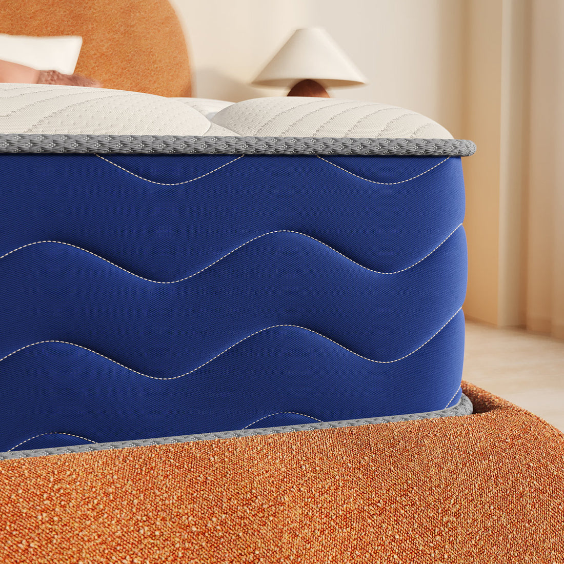 Alwyn Home Cool 8“ /10”/12” Extra Firm Gel Memory Foam Pocket Spring Hybrid Mattress