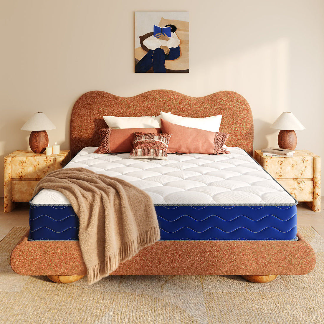 Alwyn Home Cool 8“ /10”/12” Extra Firm Gel Memory Foam Pocket Spring Hybrid Mattress