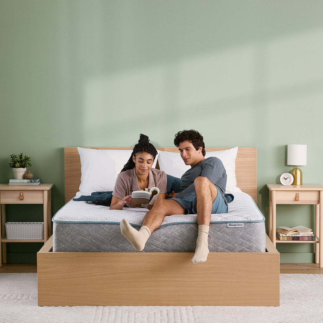 BeautySleep Slumber Time Medium Firm 10" Hybrid Mattress in a Box