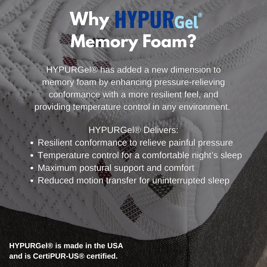 Comforpedic From Beautyrest Medium HYPURGel Memory Foam Mattress