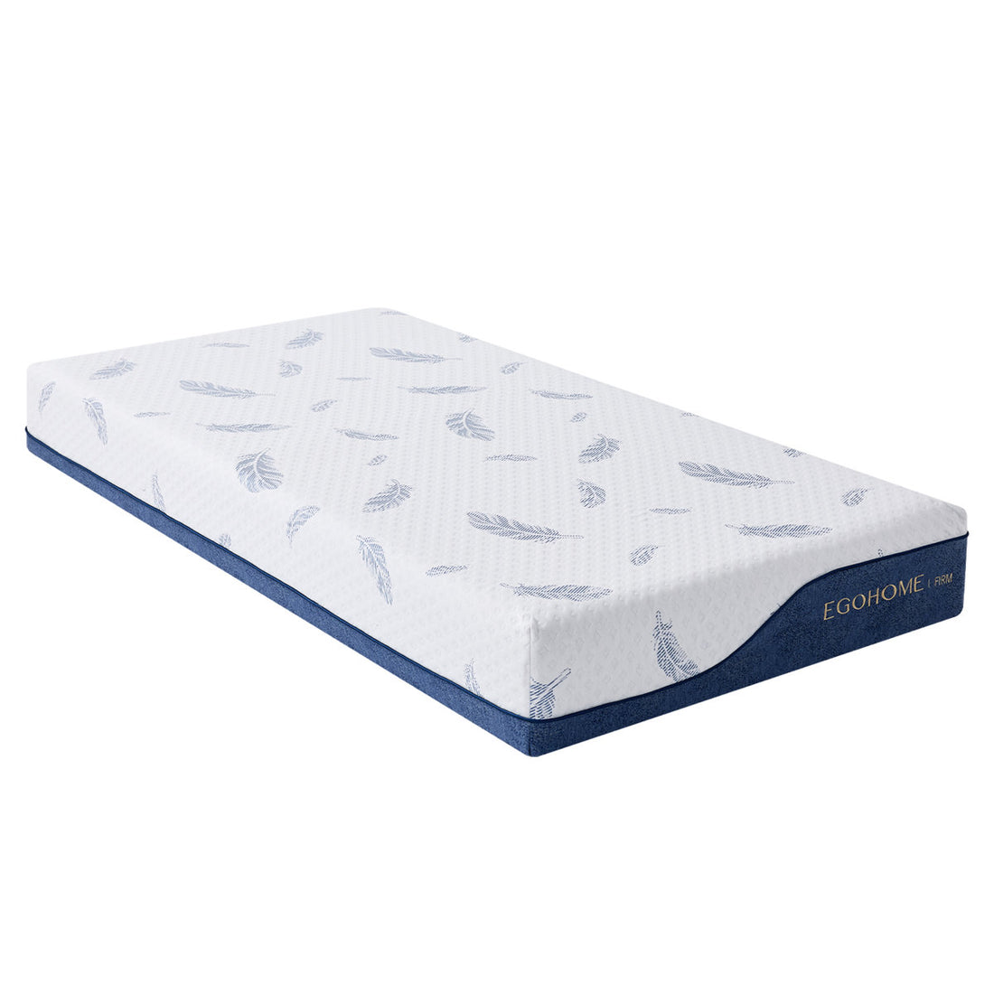 EGOHOME 8" Firm Gel Cooling Breathable Memory Foam Mattress in a Box with CertiPUR-US