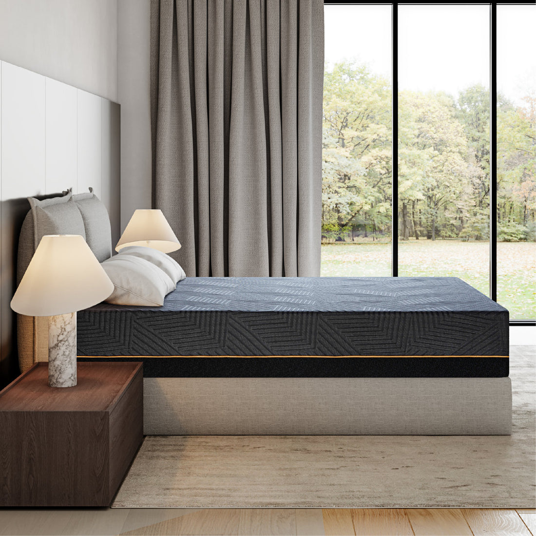 EGOHOME Firm Copper Infused Gel Memory Foam Mattress