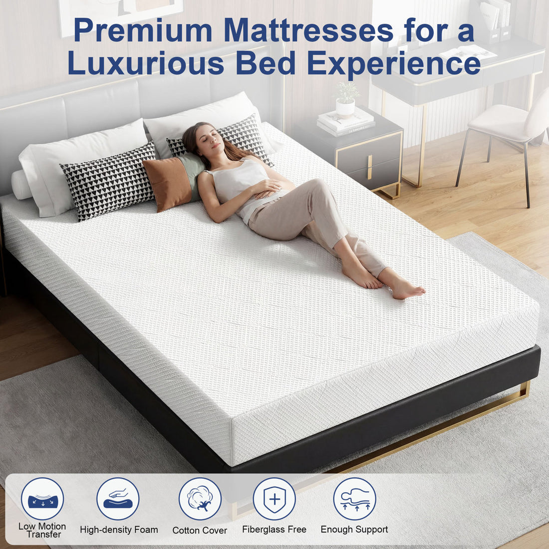 Extra Firm Memory Foam Mattress In A Box Youth Or Kids Bed Guest Bedroompressure Relieving And Breathable