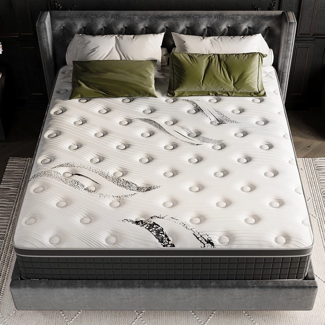 Full Size 12" Hybrid Medium Cooling Gel Memory Foam Mattress in a Box