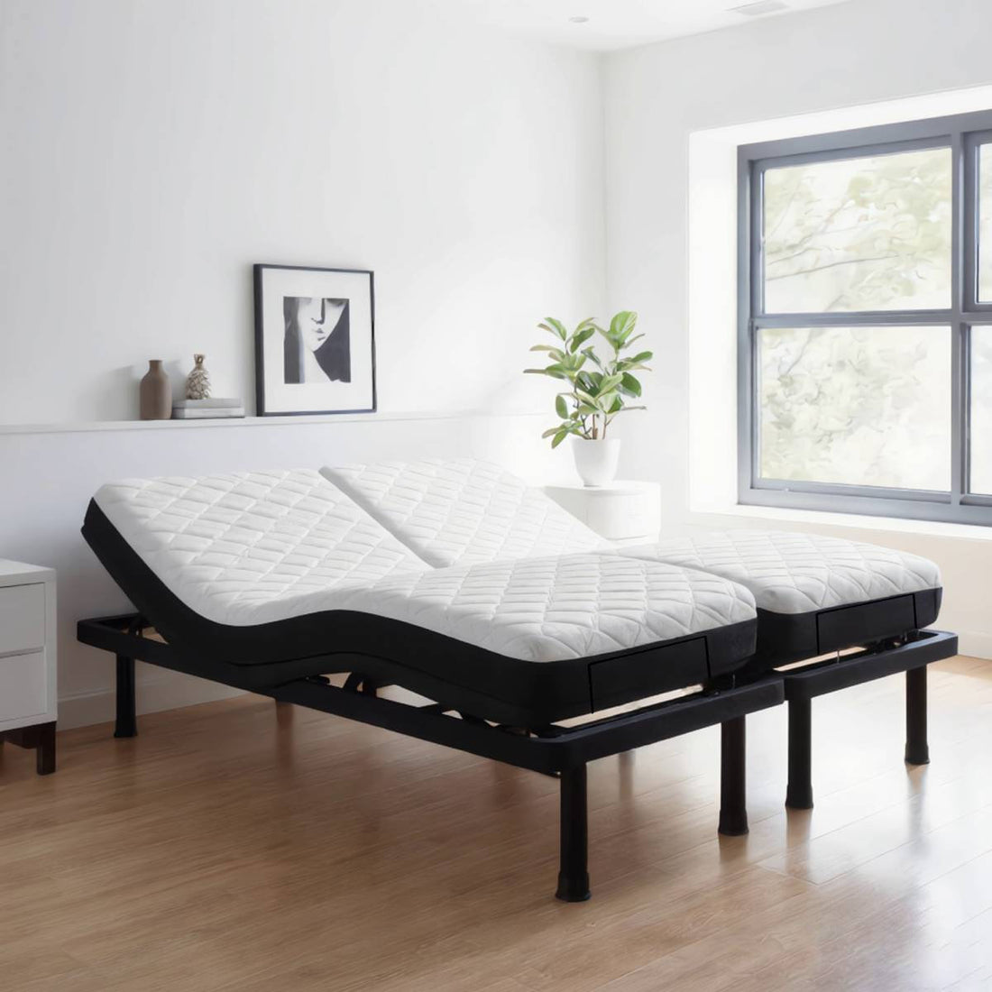 Ivers Twin-XL Zero Gravity Adjustable Bed with Remote