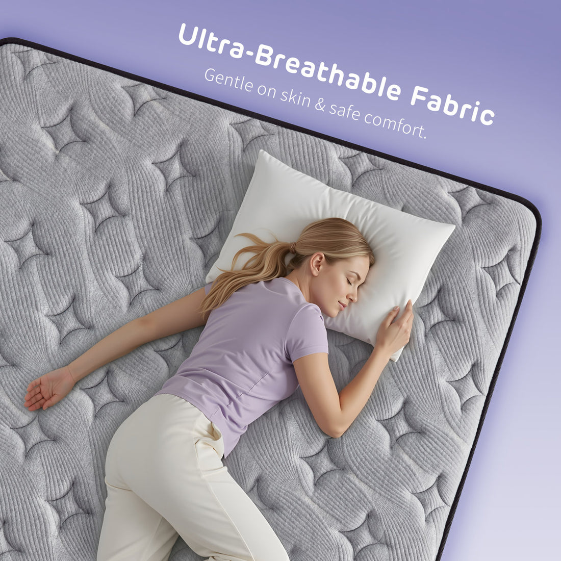 Jarrettsville 14" Firm and Comfortable King Size Hybrid Mattress with Gel Memory Foam & Pressure Relief