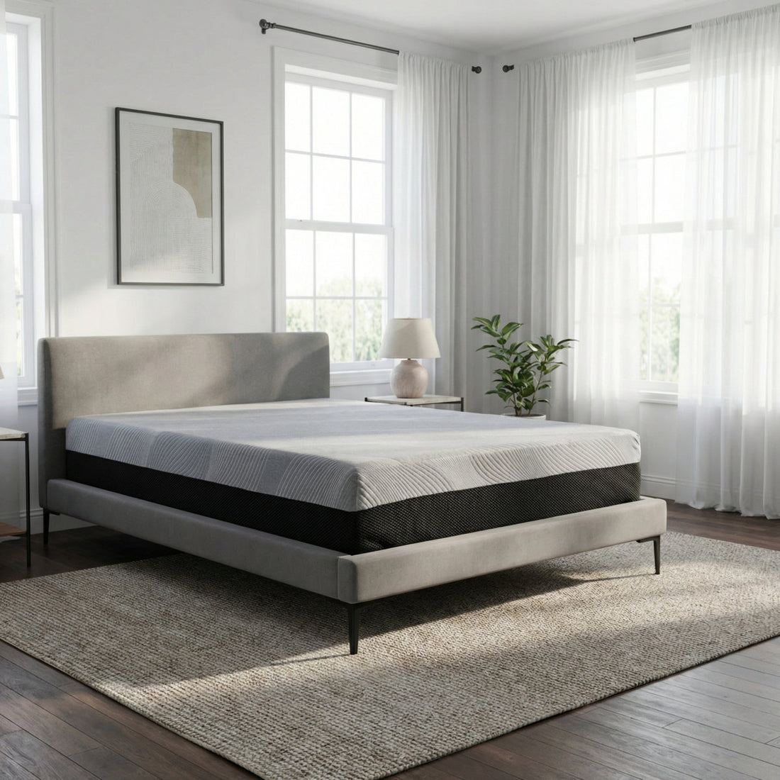 Kristi 12 Inch Soft Cooling Gel Memory Foam Twin XL CertiPUR US Certified Mattress in a Box
