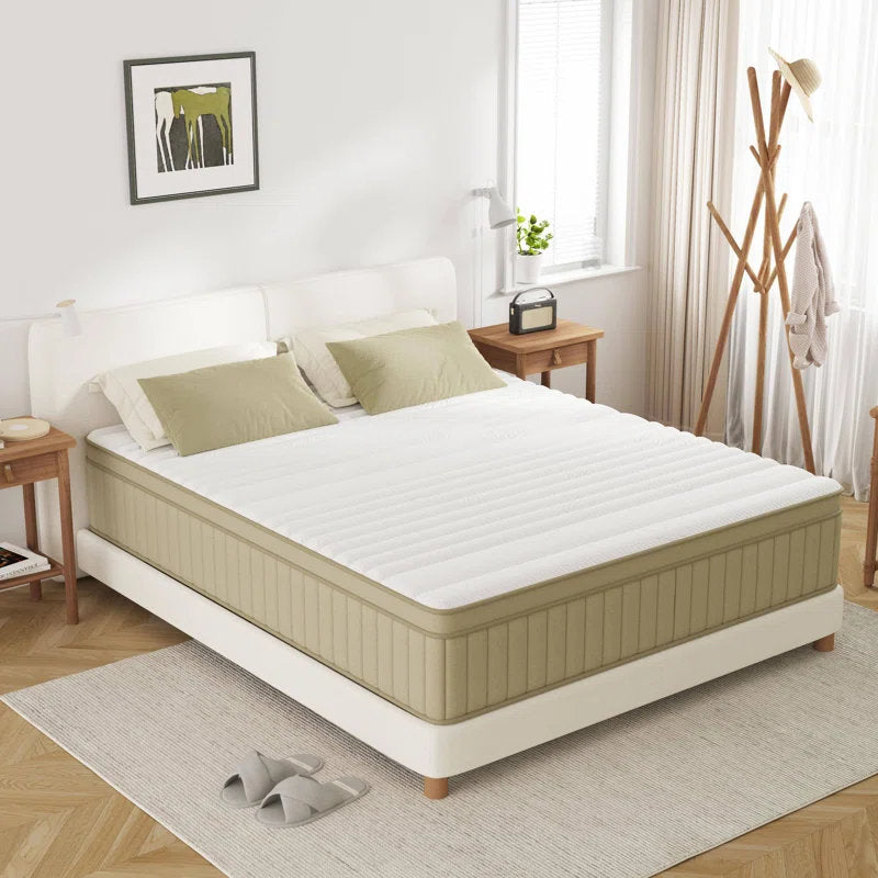 Mattress 10&14Inch Firm Mattress In A Box,Hybrid Memory Foam Mattress With Individual Pocket Spring For Motion Isolation & Pressure Relief, Certipur-US