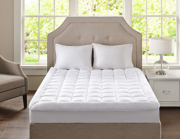 Overfilled Plush Hypoallergenic Down Alternative Waterproof Mattress Pad