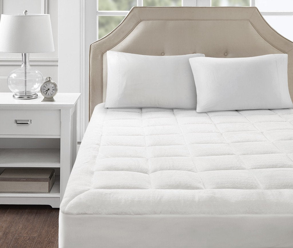 Overfilled Plush Hypoallergenic Down Alternative Waterproof Mattress Pad