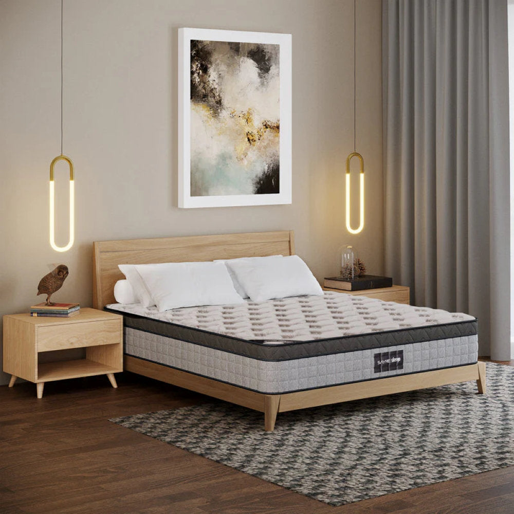 Rhuddlan Innerspring Hybrid and Cooling Gel Memory Foam Mattress, Pressure Relief, and Motion Isolation, CertiPUR-US and Oeko TEX Certified