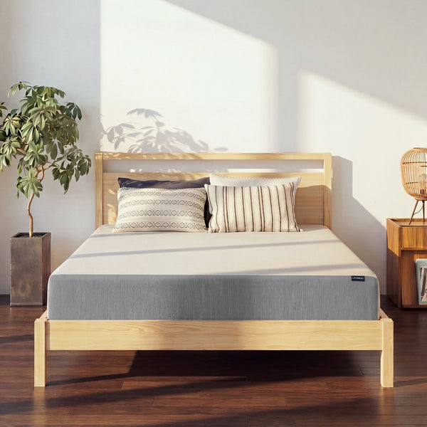 Twin Mattress, 8 Inch Twin Memory Foam Mattress, Basic Graphite Cooling Mattress in a Box, Pressure Relief with Medium Firm Support, CertiPUR-US Certified