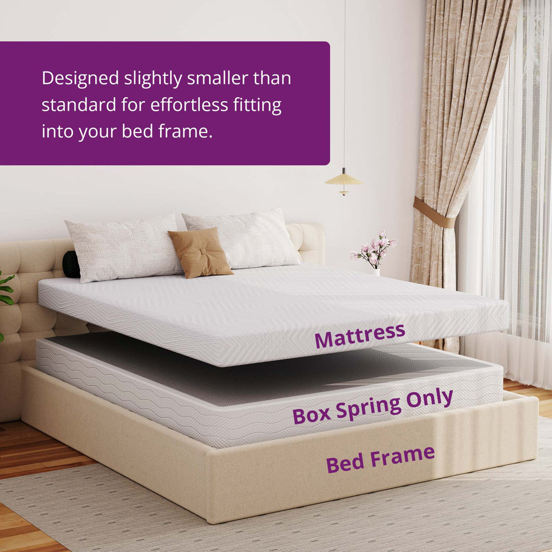 Varian Easy Assembly Metal Box Spring - Multiple Sizes