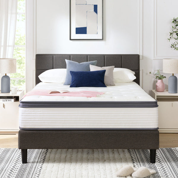 Zinus 12" Plush Cooling Gel Hybrid Mattress