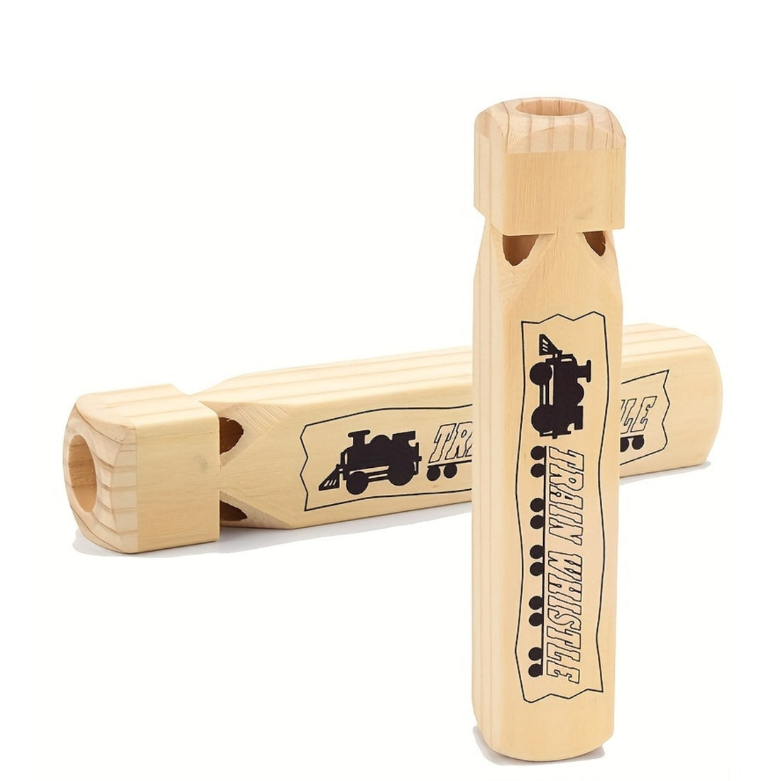wooden train whistle kids 7 4 inch steam sound