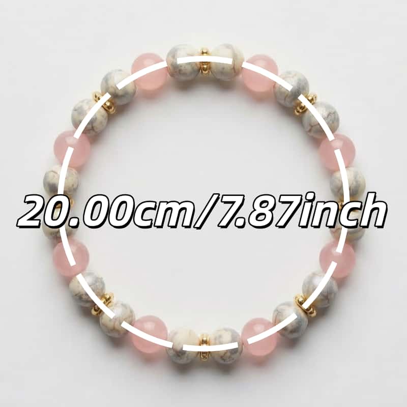 anxiety pink white contrast natural quartz womens