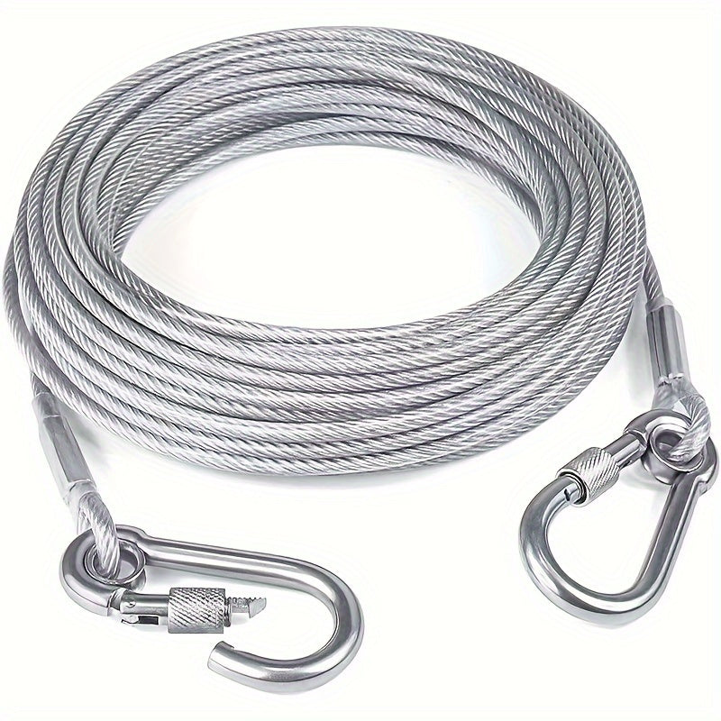 stainless leash features reflective rust proof