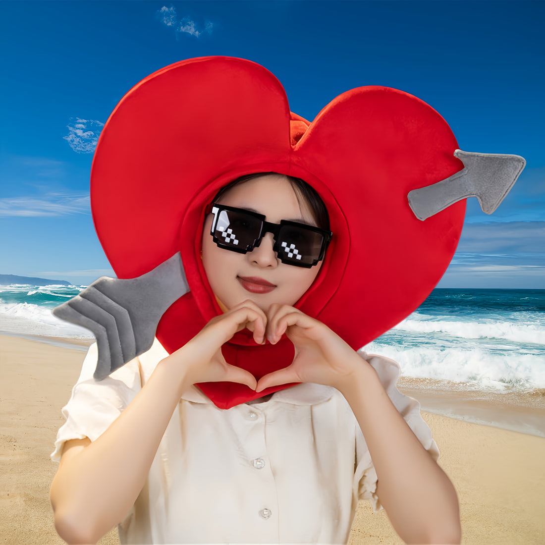 valentines day festival mens womens red heart