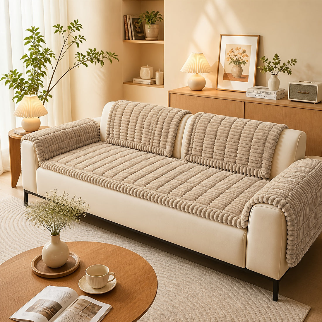 1 quilted thick sofa cushion bohemian style removable