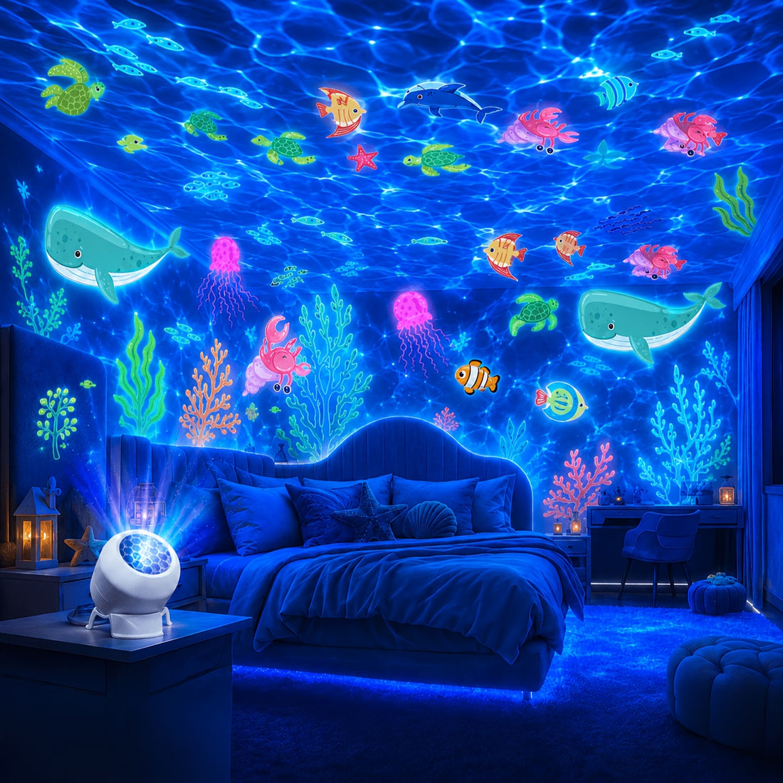 1 projection night light led decorative