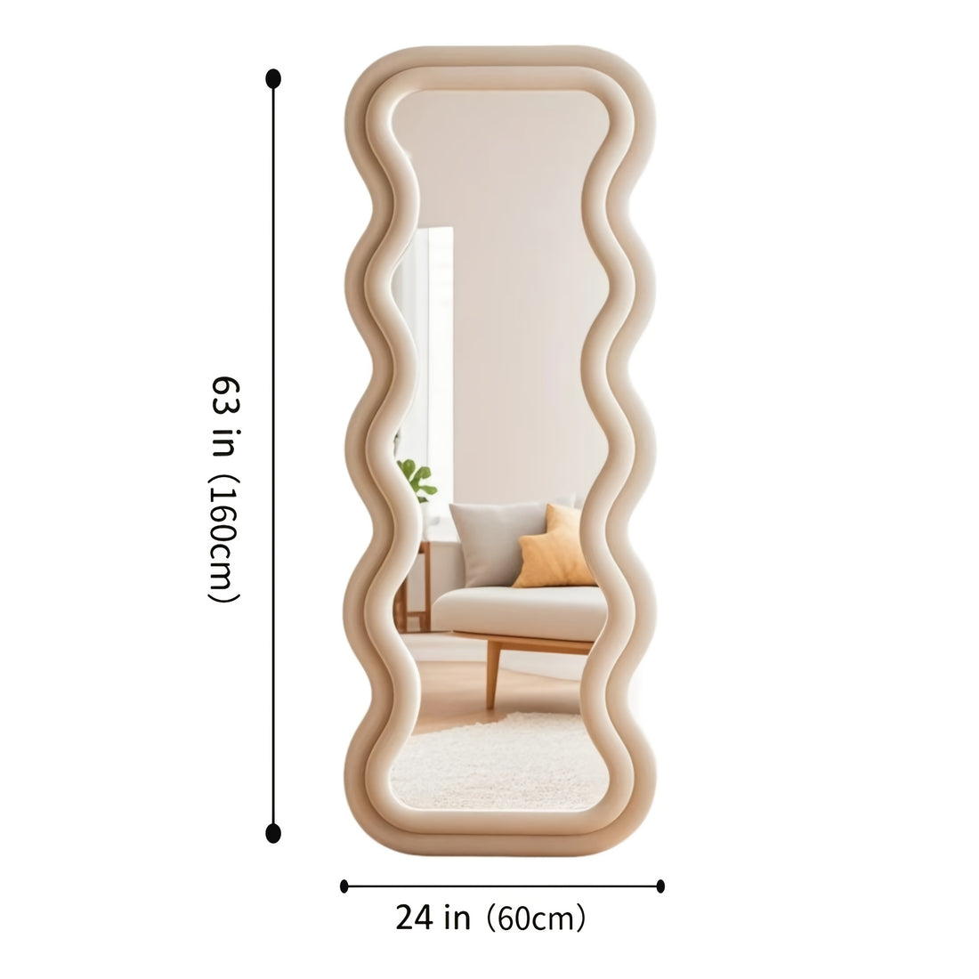 standing mirror suitable nursery shatterproof