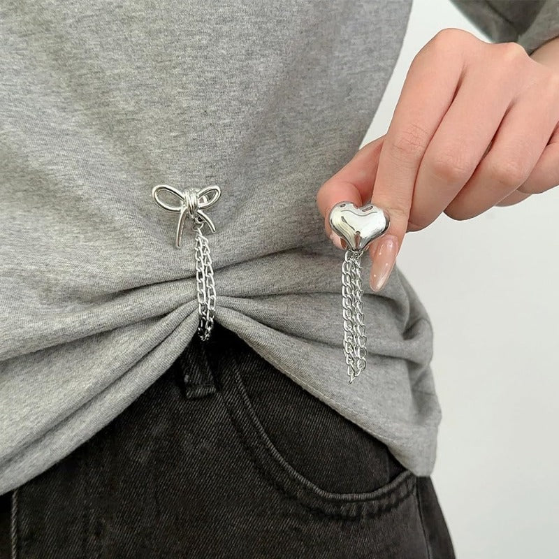 6pcs multi functional clothes clips cutting pants metal