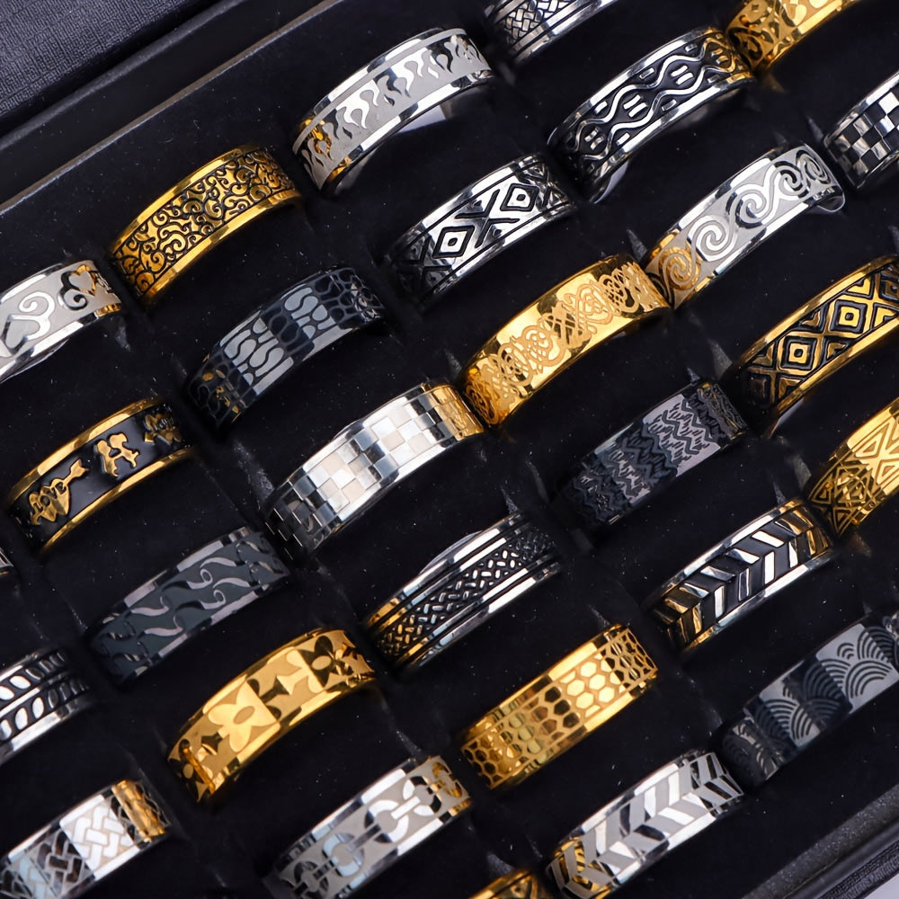 10pcs carved pattern multi