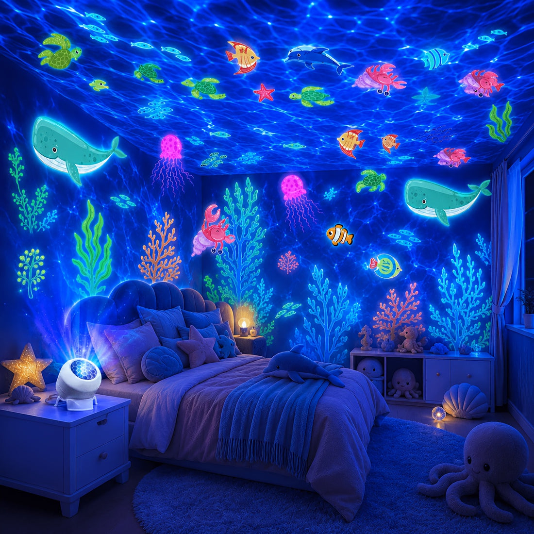 1 projection night light led decorative