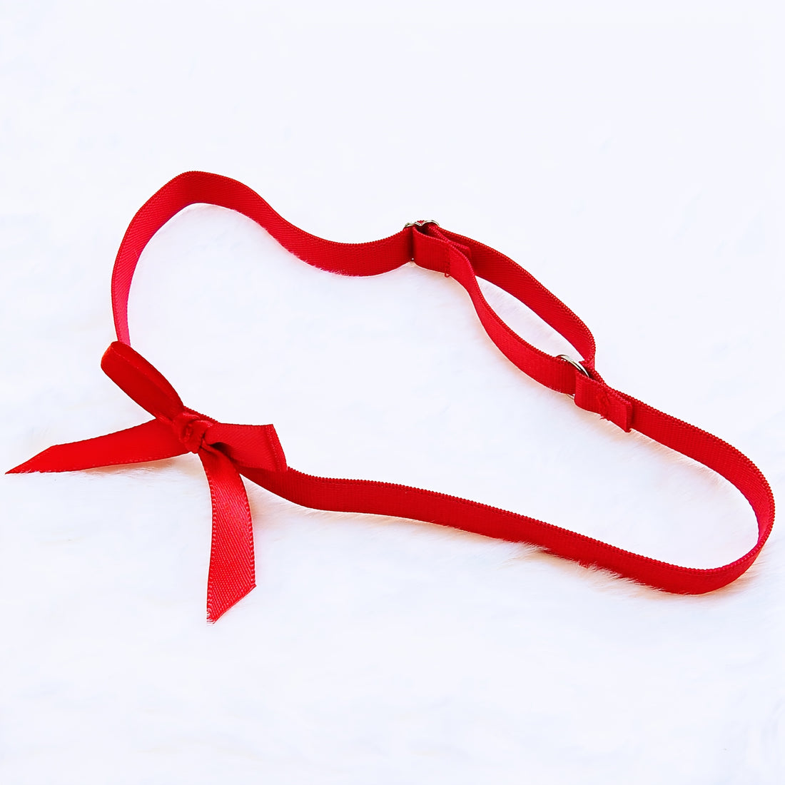 two adjustable red bow elastic a versatile accessory