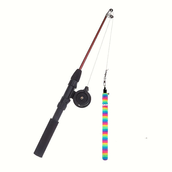 retractable cat teaser wand toy cat toys indoor outdoor cats