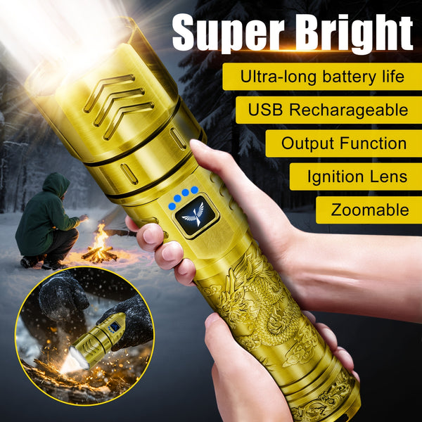 skyfire led high brightness pattern flashlight
