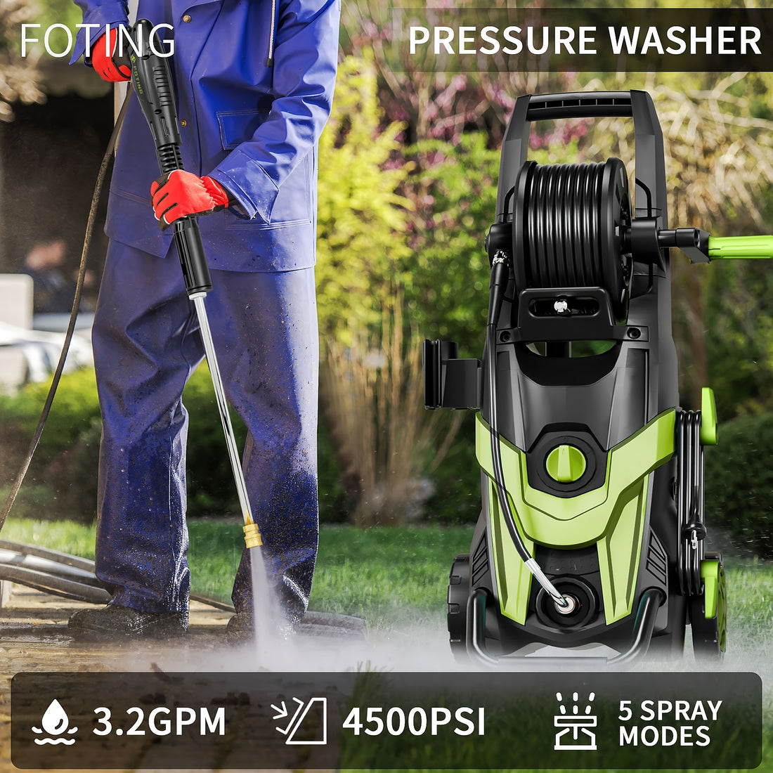 2026 pressure power washer 4500psi 4 quick