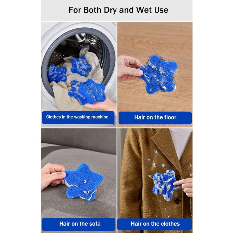 6 reusable pet hair removers shaped hair removers