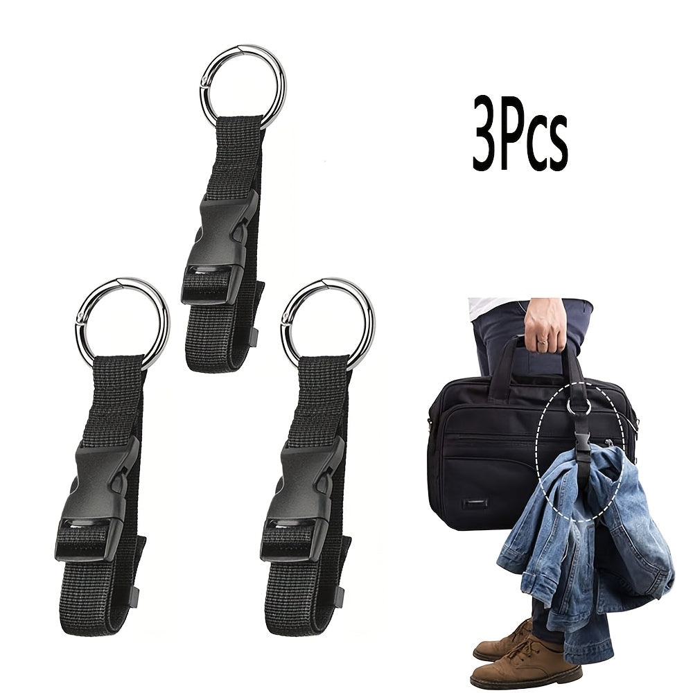 3pcs nylon luggage strap anti theft clip