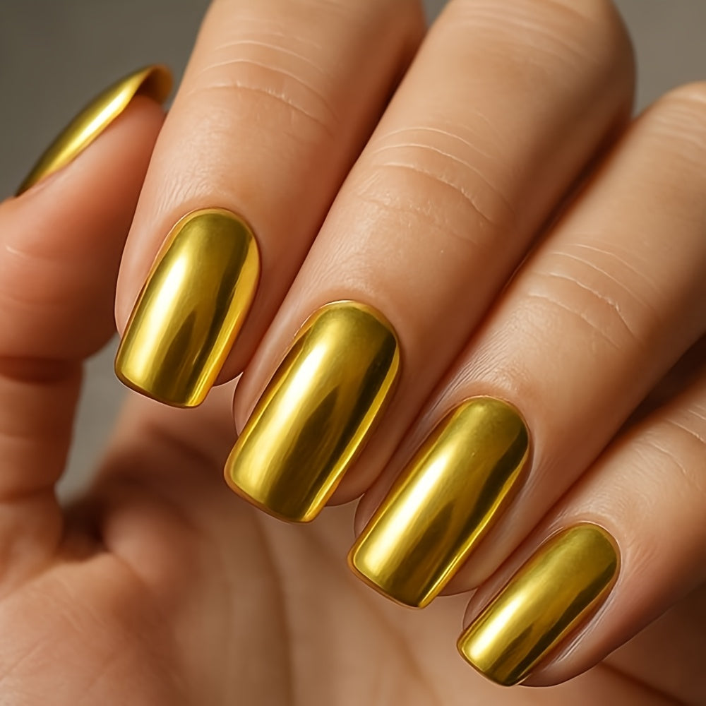 tinovo golden metallic nail polish quick drying formula