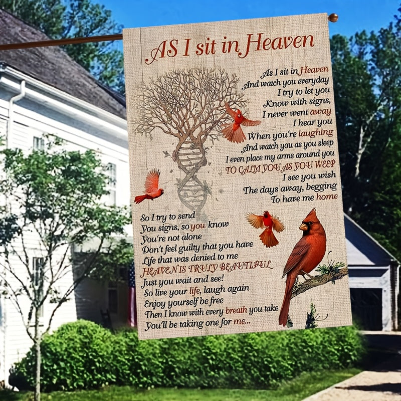 1pc memorial garden flag rest in heaven a