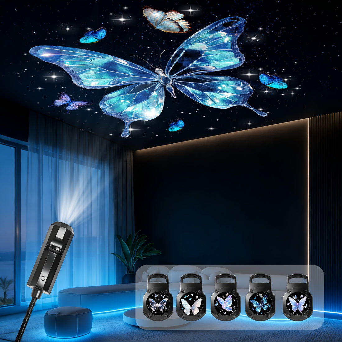 portable led projector light 5 replaceable