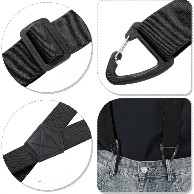 2pcs invisible suspenders men women 1 5 inch elastic
