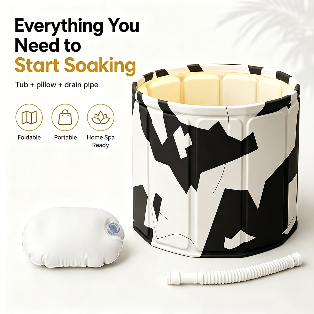 hot tub cold soaking tub free pillow drain hose