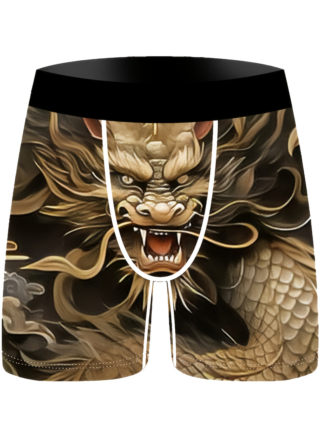 3pcs dragon cartoon mens underwear knitted