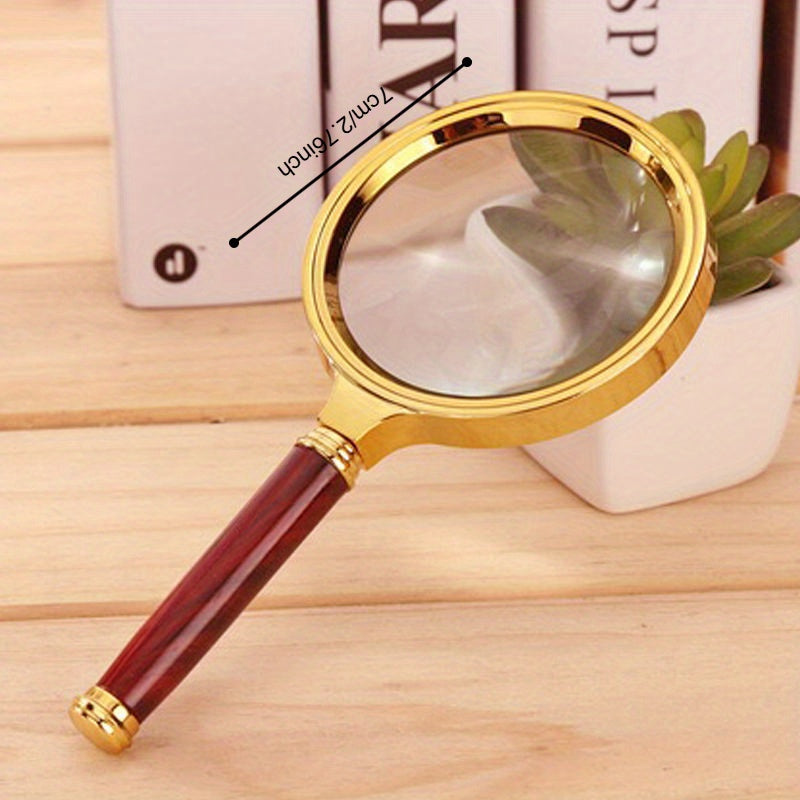 1pc metal magnifying glass 50 definition handheld