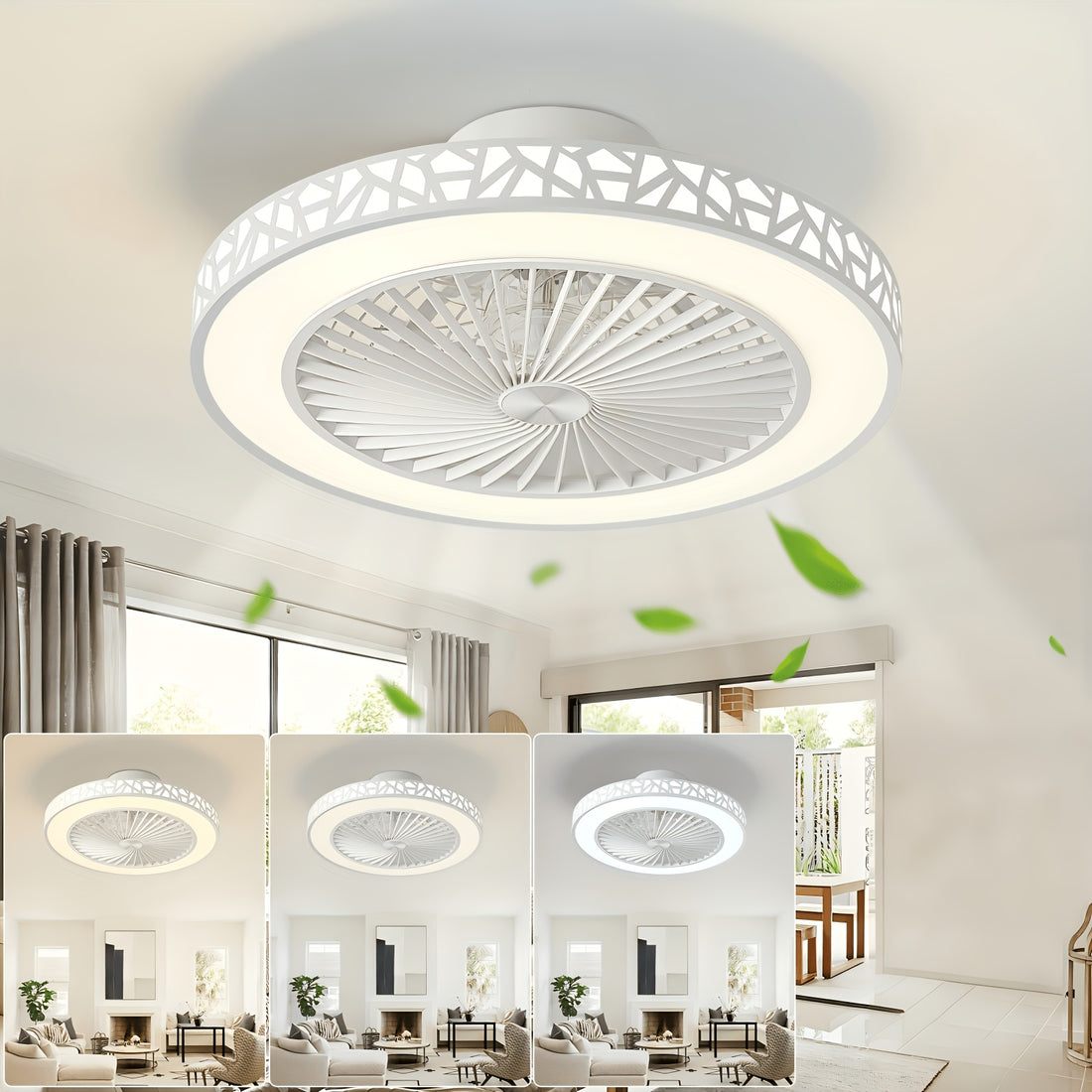 19 modern low profile ceiling fan 6 reversible