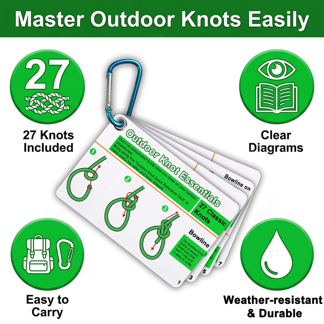 outdoor knots reference guide 27 essential knots