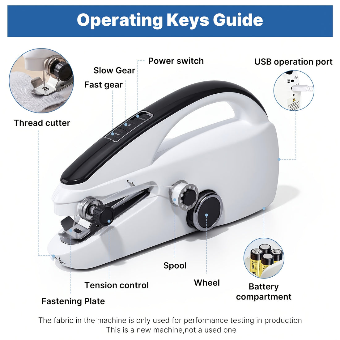 portable handheld sewing machine fast precision