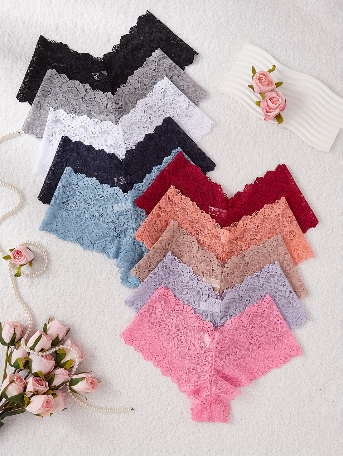 10pcs womens lace briefs | temu Temu